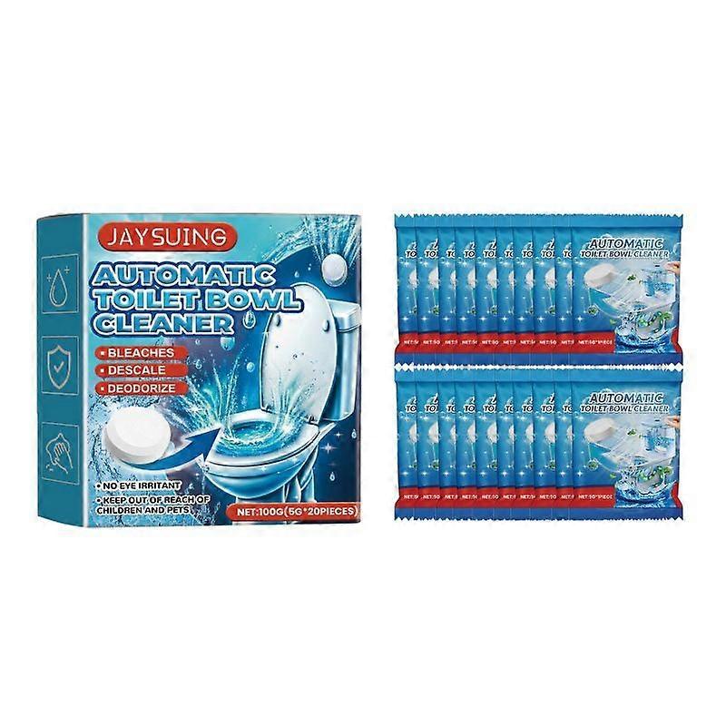 JAYSUING Toilet Cleaning Tablets Toilet Cleaning Effervescent Tablets for Easy Decontamination, Descaling and Deodorization
