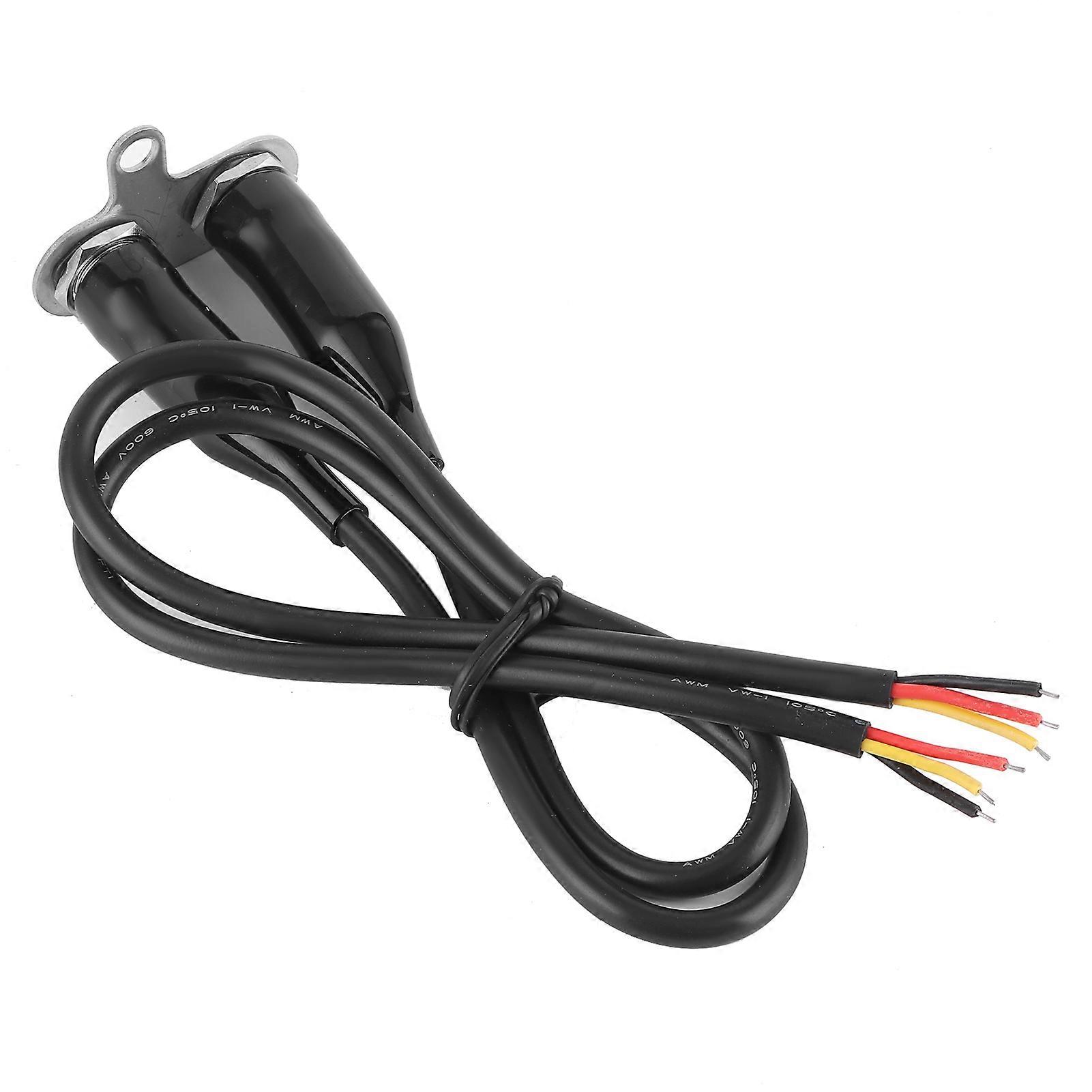 12V Stainless Steel Motorcycle Handlebar Switch LED Modification Bracket Control Push ButtonWith 1Pc Switch Button