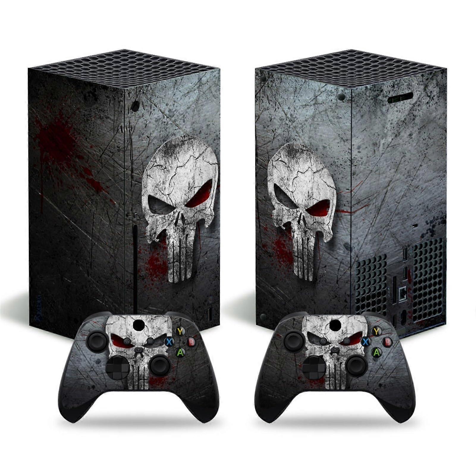 Protective Vinyl Skin Sticker Cover for Xbox Series X Console - Bubble-Free Wrap with 2 Free Wireless Controller Skins (Color: 2)