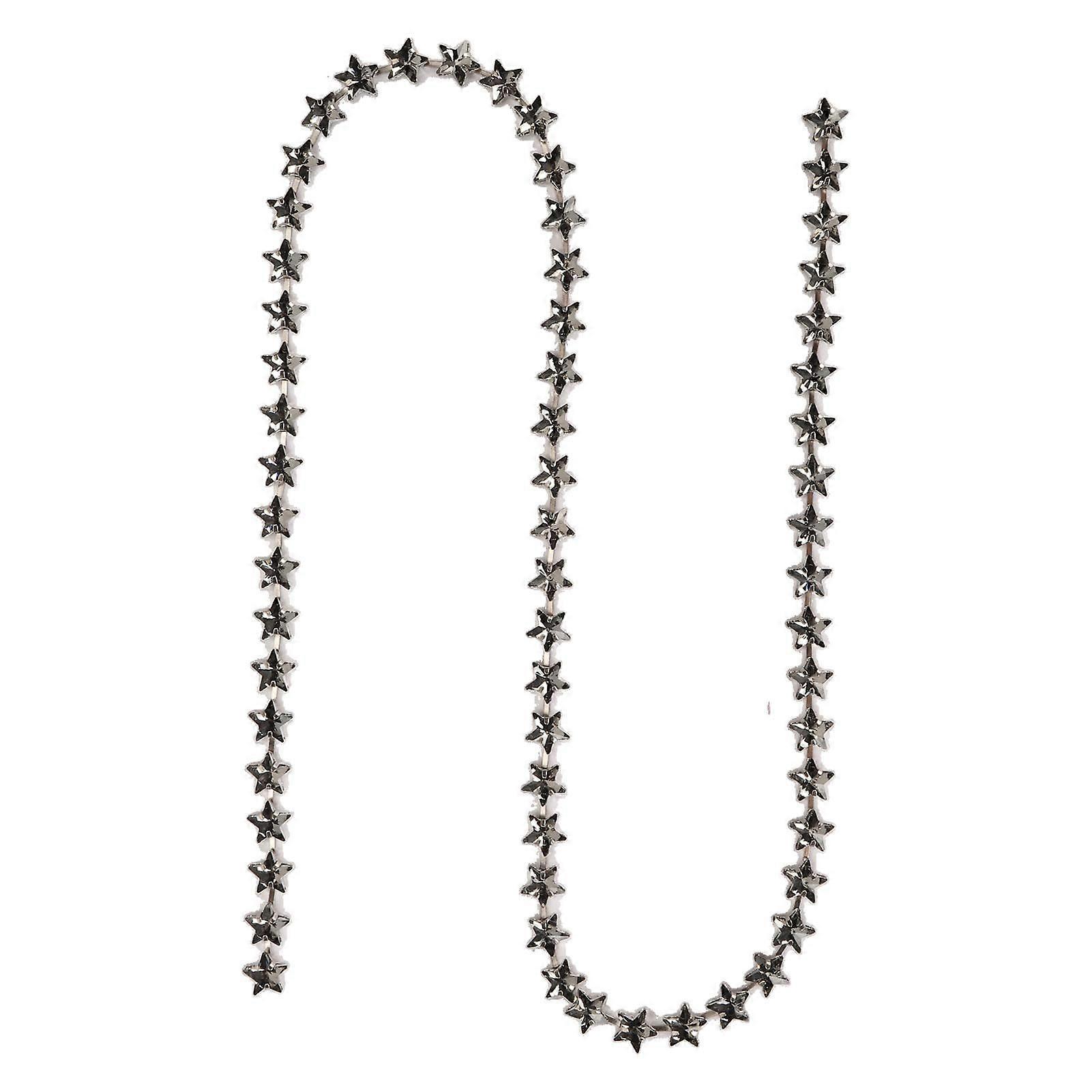 2025 Latest Model  1 Yard Star Rhinestone Trim Chain 0.4in Width DIY Cuttable