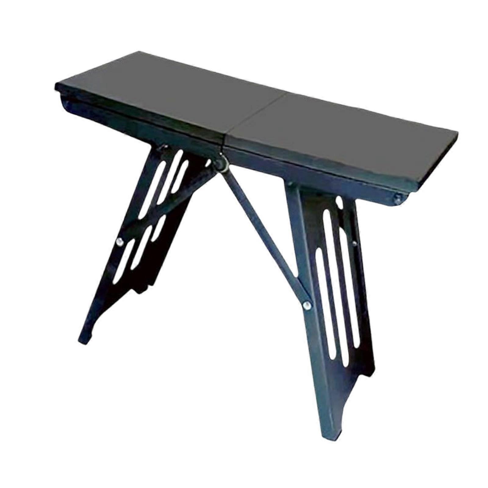 Klapphocker Portable Lightweight Folding Chair Compact Camping Stool Black for Concerts and Grill Trips