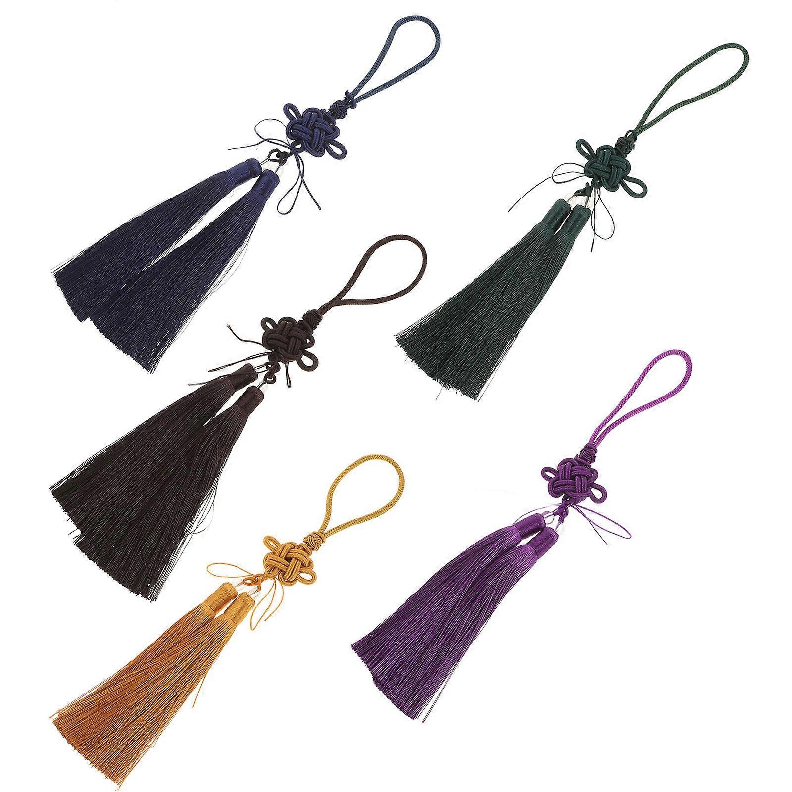 Here's a refined and engaging product description for your **5pcs Chinese Knot Sword Tassel Decorative Tassels Pendant For Martial Arts, DIY Crafts,