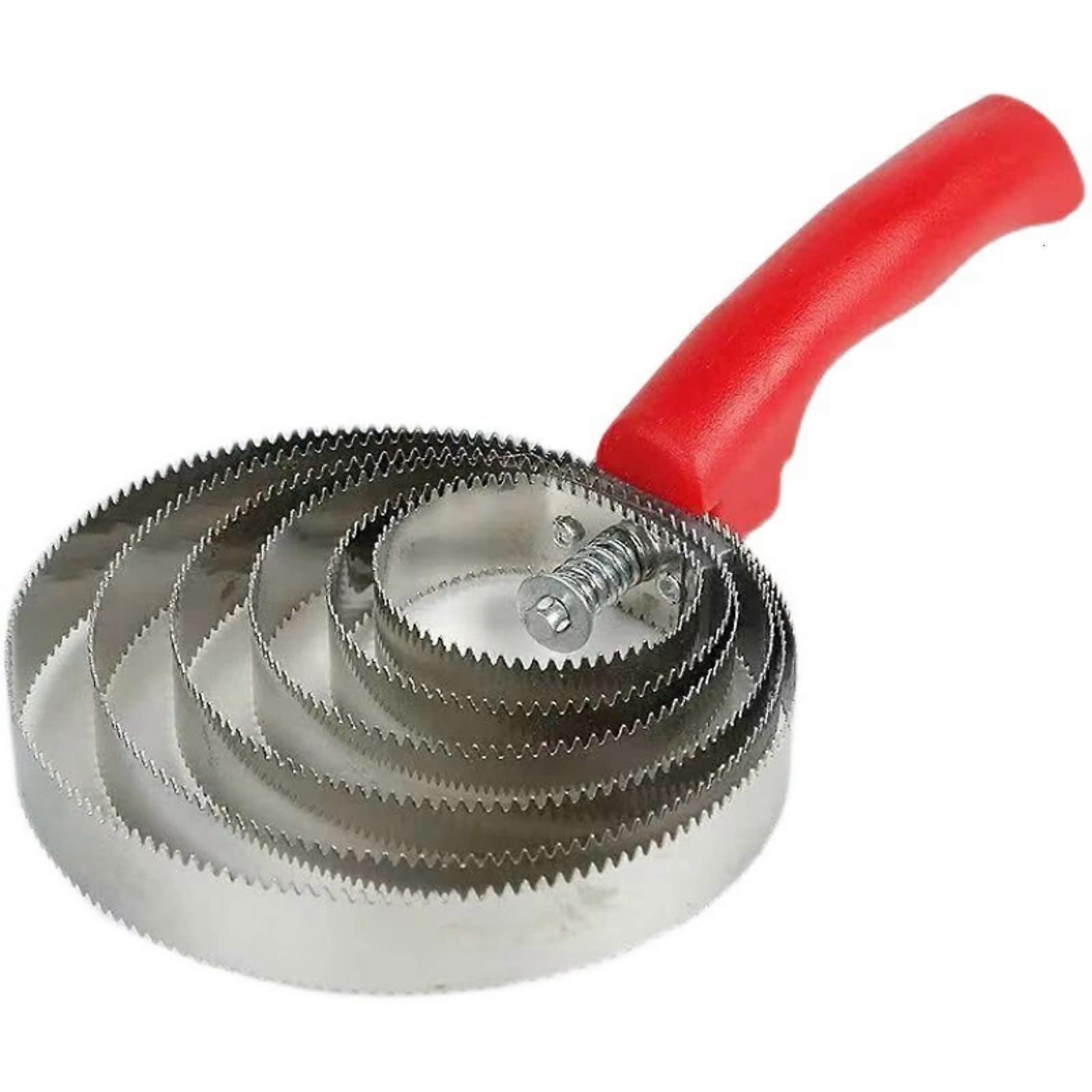 Vendbar karrikam, hestekutter, metall storfe kløebørste, rustfritt stål 6 ringer