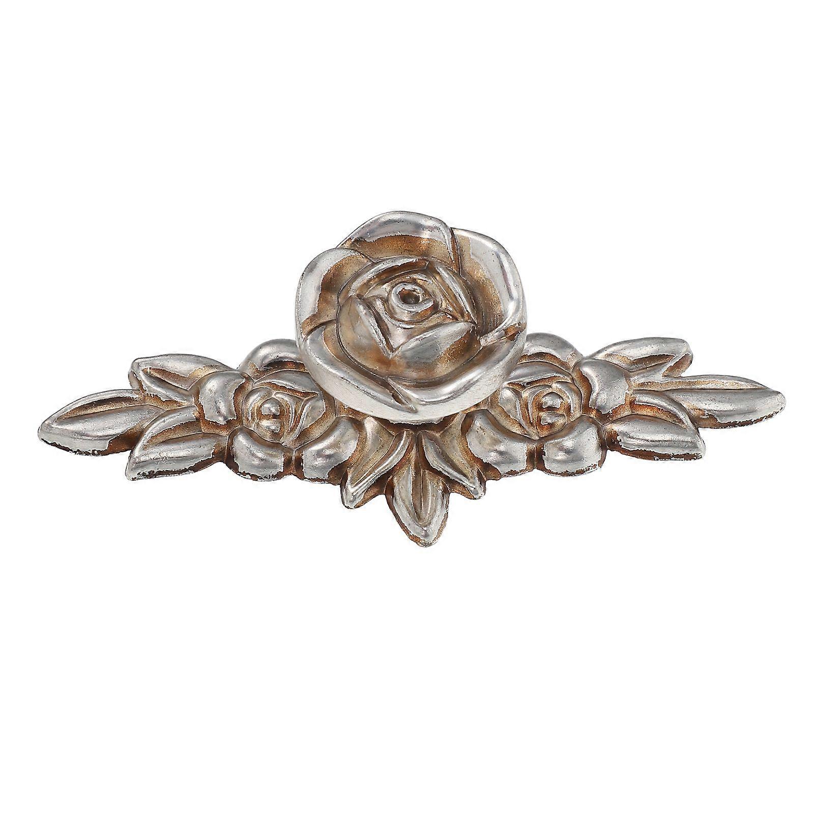 Metal Dresser Knobs Antique Rose Cabinet Pull And Knobs With Backplate Decorative Vintage Knobs For Kitchen Cabinets And Drawers