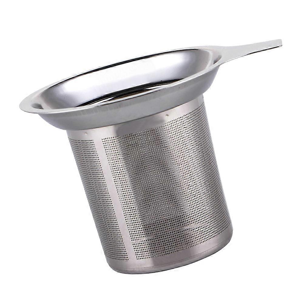 Metal Mesh Strainer Stainless Strainer Filter for Home Kitchen Coffee Silver 1Set