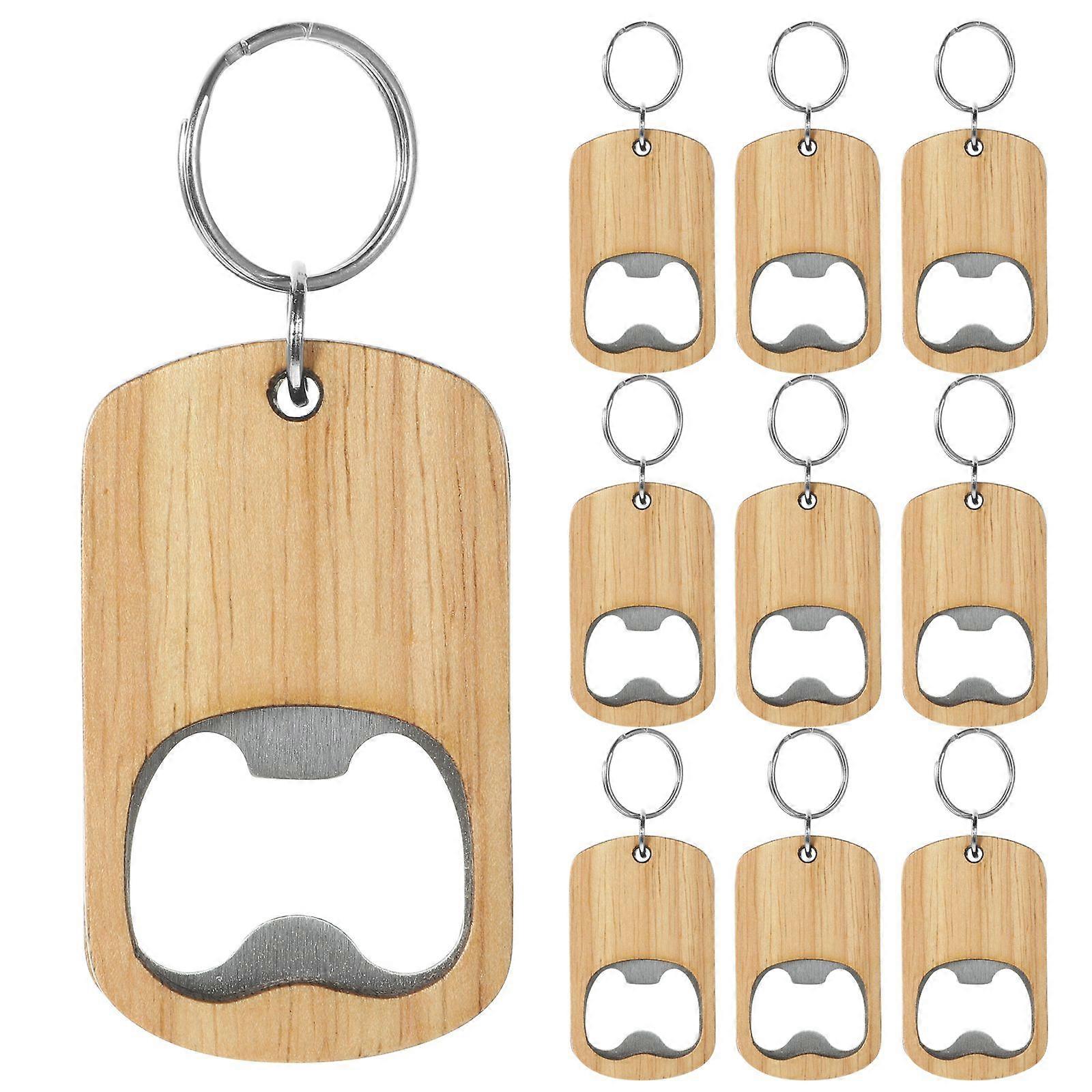 10pcs Bottle Opener Keychain Small Bottle Opener Soda Beverage Opener Keyring