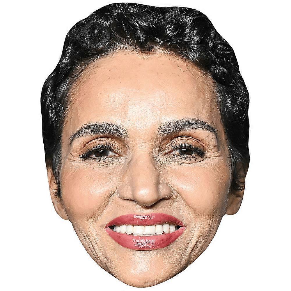 Farida Khelfa (Smile) Celebrity Mask, Flat Card Face