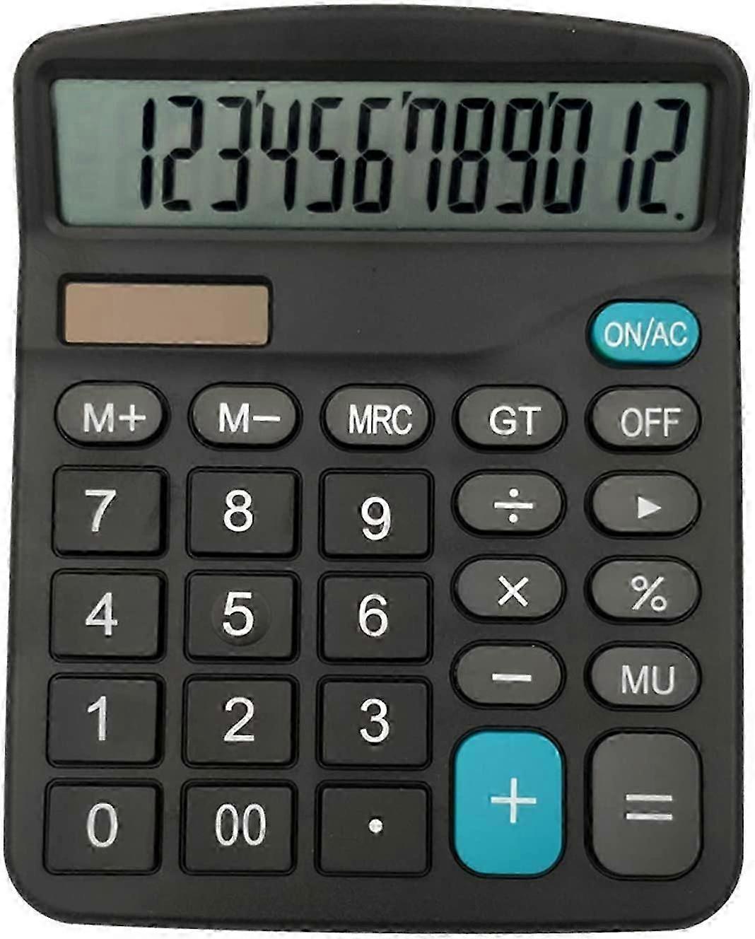 12-Digit Solar Scientific Calculator Financial Office Computer Calculators Large Display