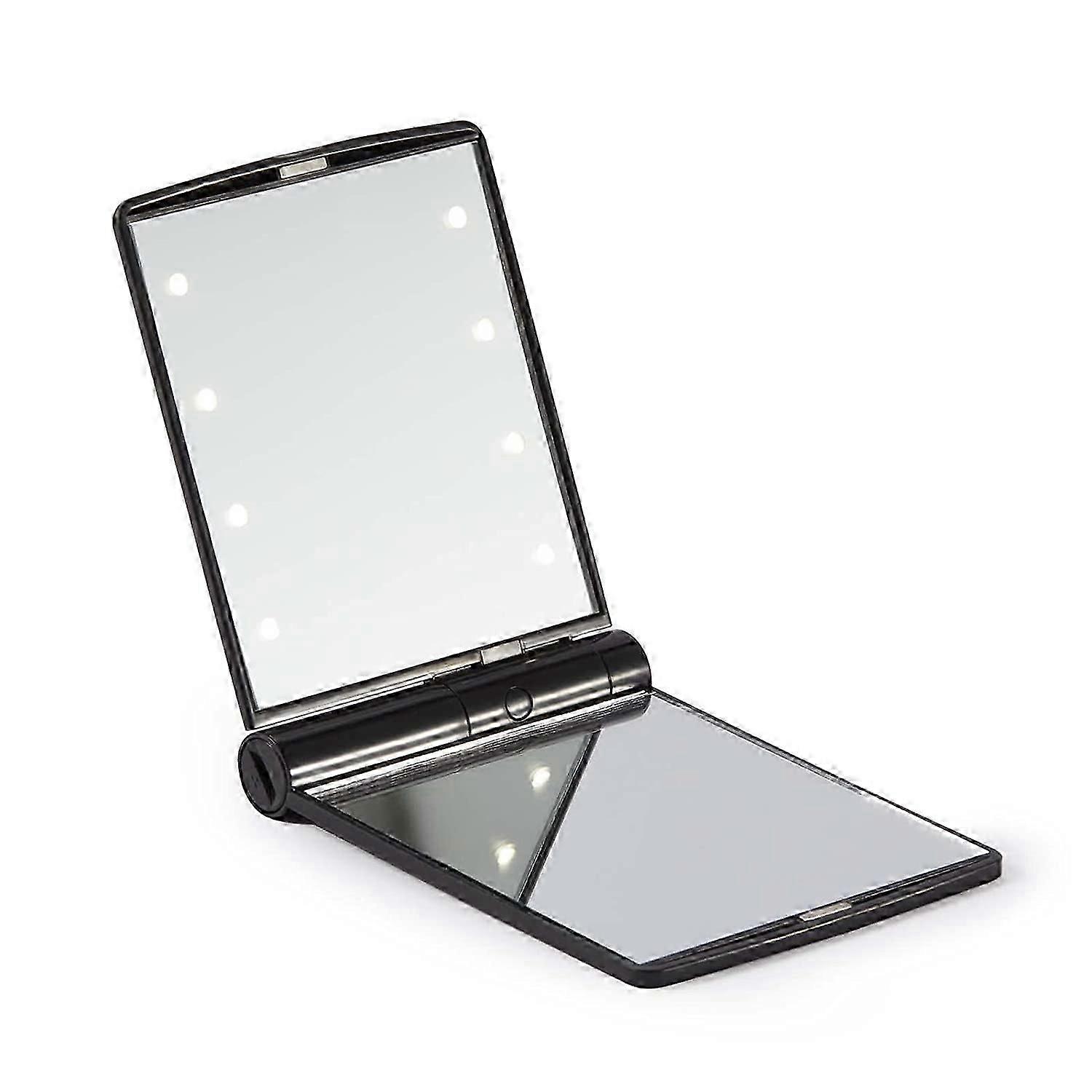 LED Pocket Mirror Foldable Portable LED Light Mirror 1 Pc