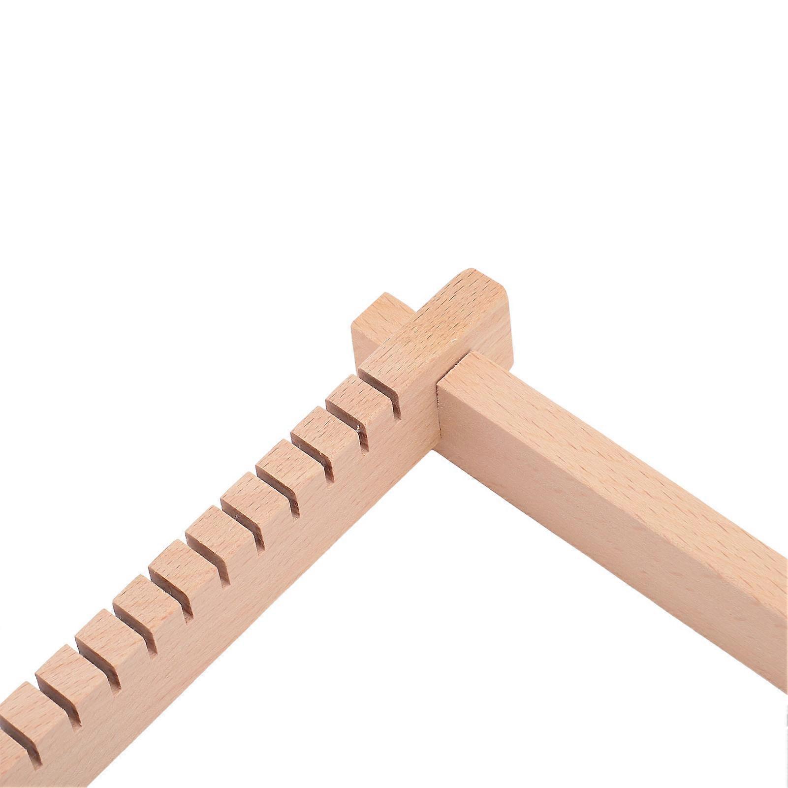Mini Wooden Weaving Machine DIY Handcraft Multipurpose Detachable DIY Traditional Wooden Weaving Machine for Knitting