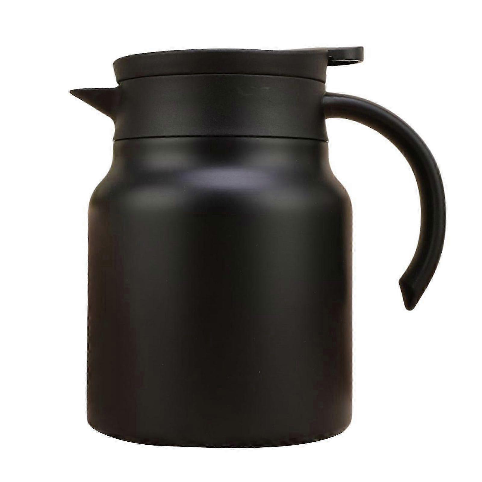 وعاء شاي حراري 1000 مل إبريق شاي معزول من الفولاذ المقاوم للصدأ مع غطاء مصفاة مرشح قابل للفصل وعاء قهوة على شكل حرف V إبريق حراري للمطبخ المنزلي ب