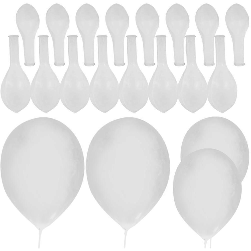 Clear Balloons for Decor Made of Durable Latex White Color Suitable for Party Layout 200pcs
