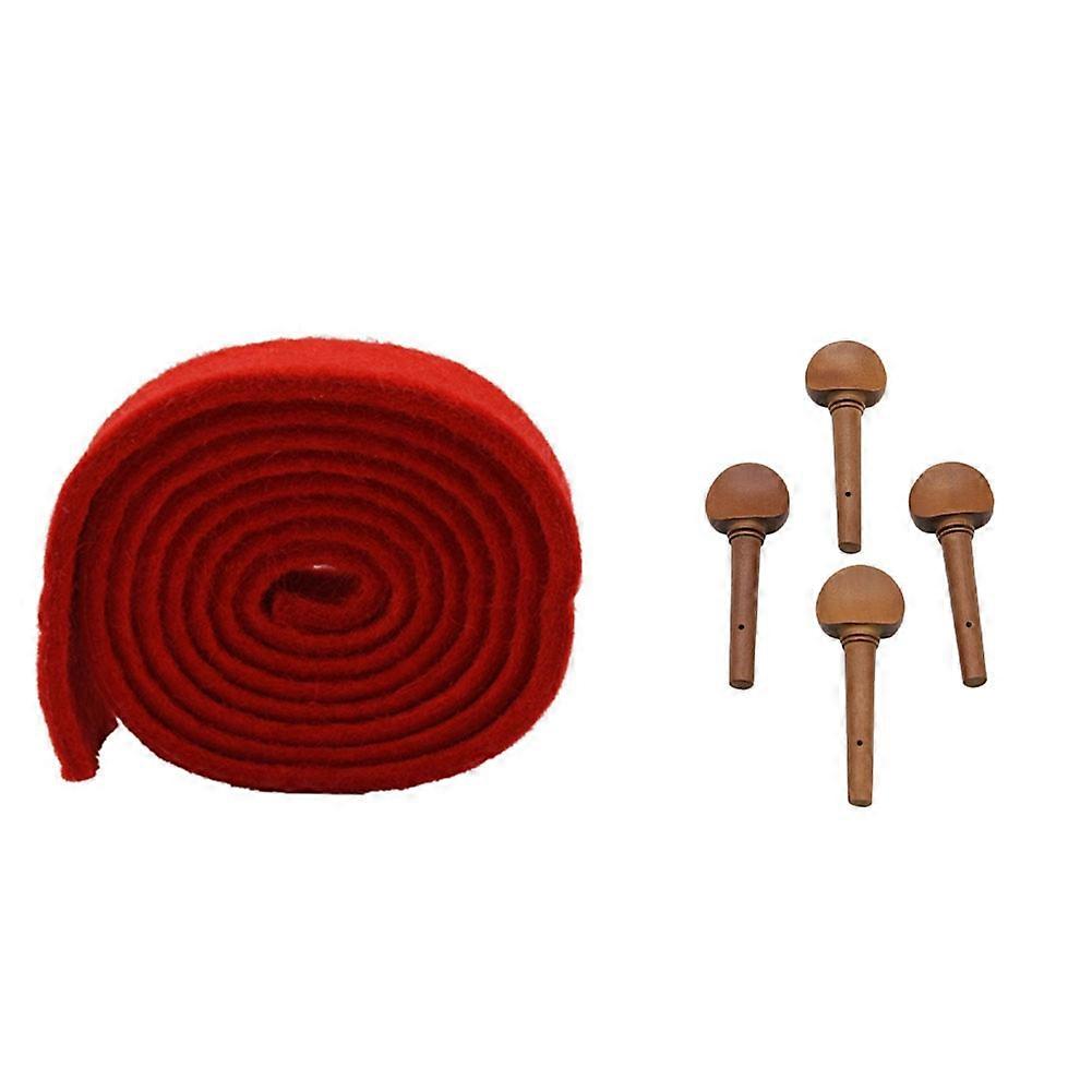 1 قطعة البيانو ضبط شعر مزاج قطاع مدبب كتم الصوت & 4 قطع 4/4 حجم الكمان ضبط الوتد مجموعة