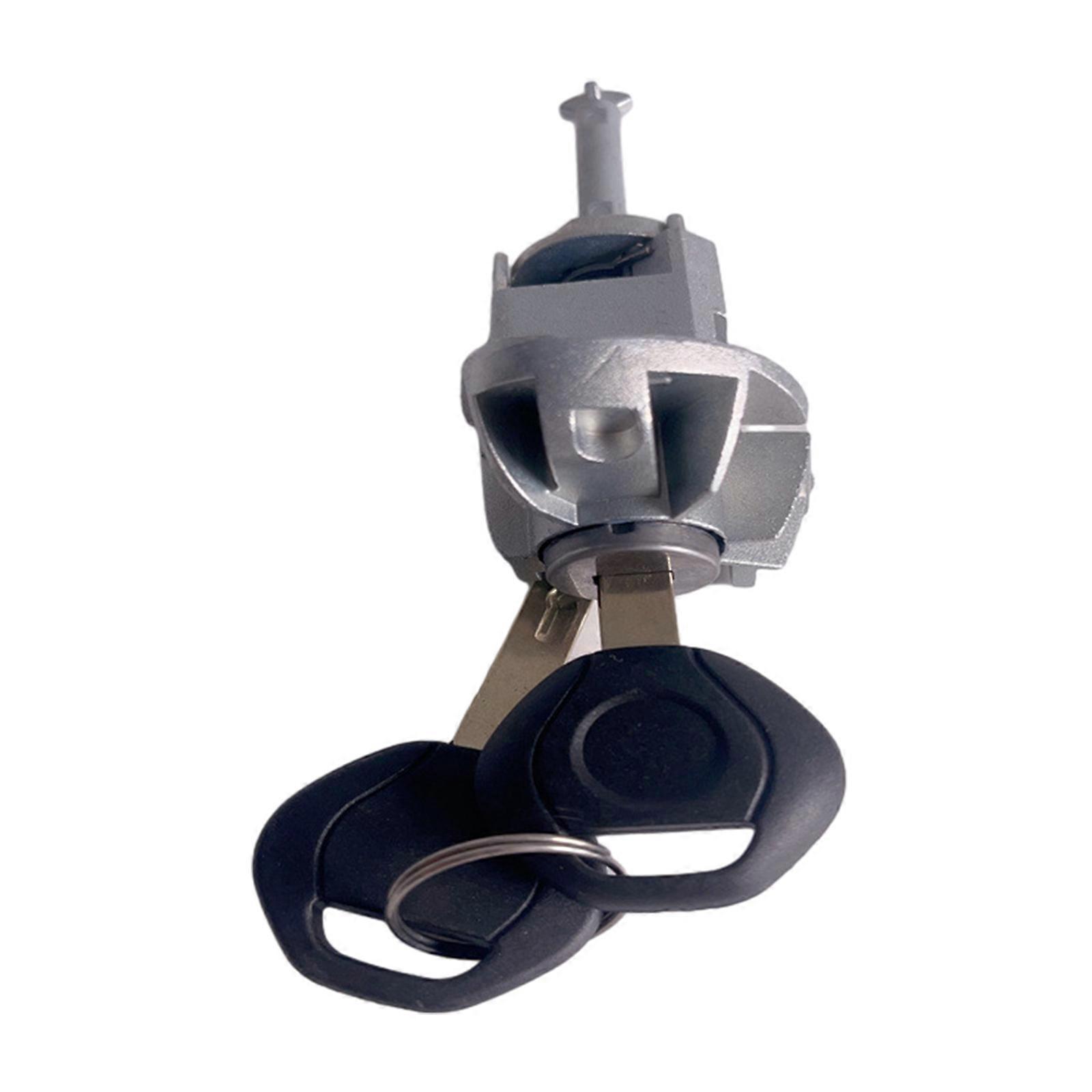 Auto Accessories Left Driver Side Door Lock Cylinder Assembly with Keys Replacement for E46 51217019975 Multicolor