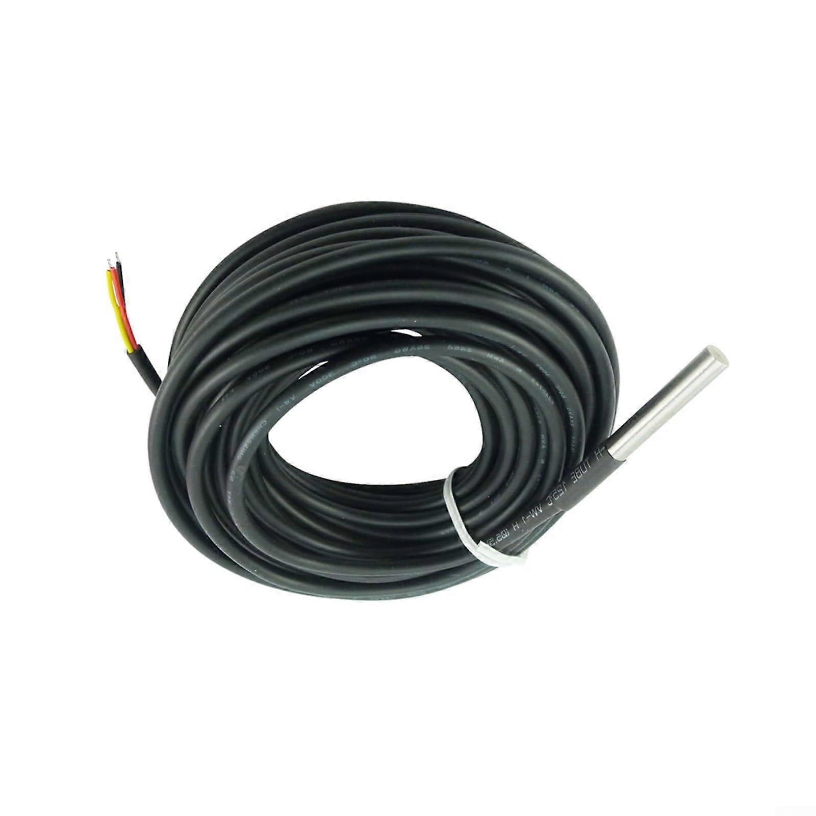 10 Meter Cable Temperature Sensor Probe with Stainless Steel Waterproof Digital Monitor for Warehouse Thermostat Control