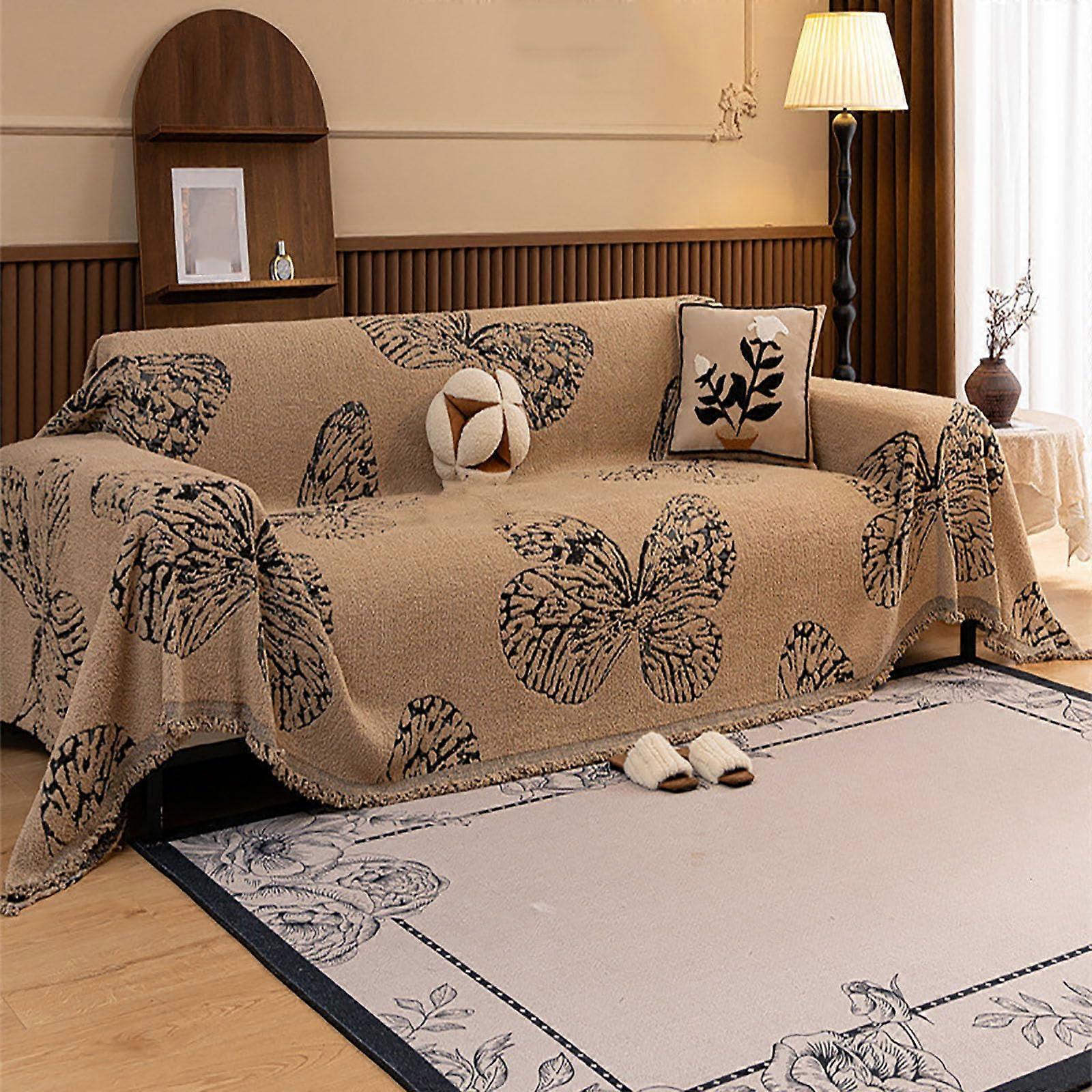 Winter Sofa Cover Super Soft Plush LShaped Corner Sofa Throws Day Blanket 180x180cm