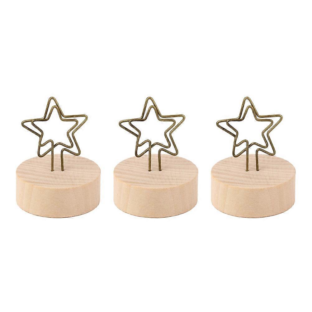 Memo Holding Card Holder Memo Holder Clip Star Use 3Pcs