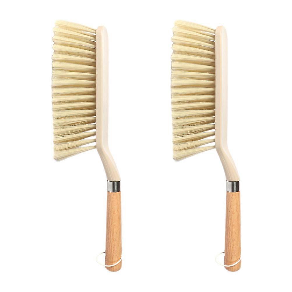 Multipurpose Brush Carpet Cleaning Ergonomic Handle Flexible Bristle Wood Pet Pp Synthetic Material 2Set
