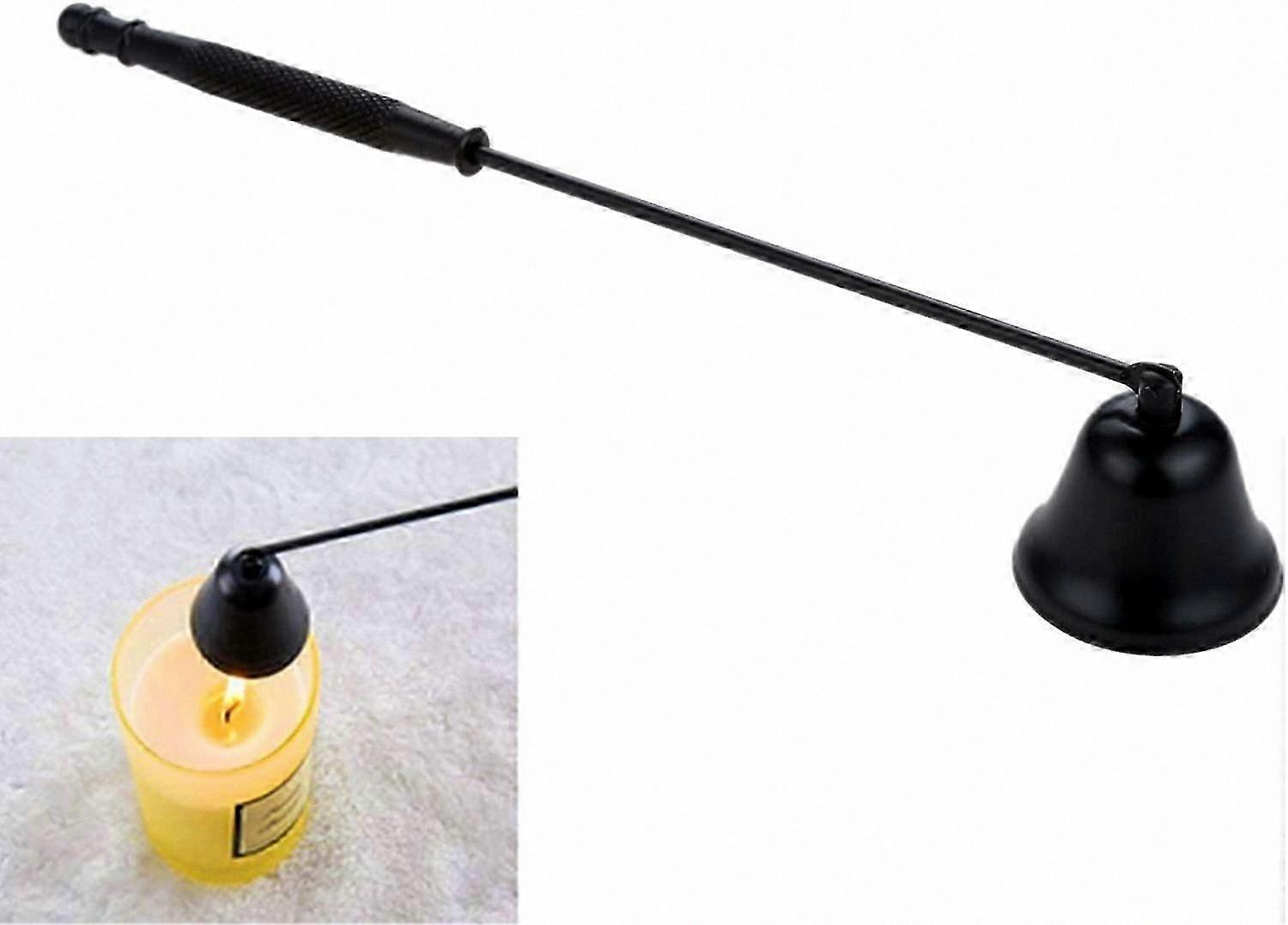 Stainless Steel Candle Extinguisher with Long Handle - Black Finish