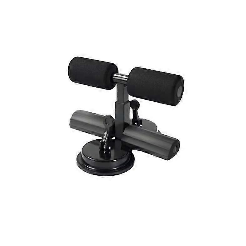 Ab Training Auxiliary Device,Portable Sit up Exercise Equipment for Abs Home Gym,Double suction cup double bar black