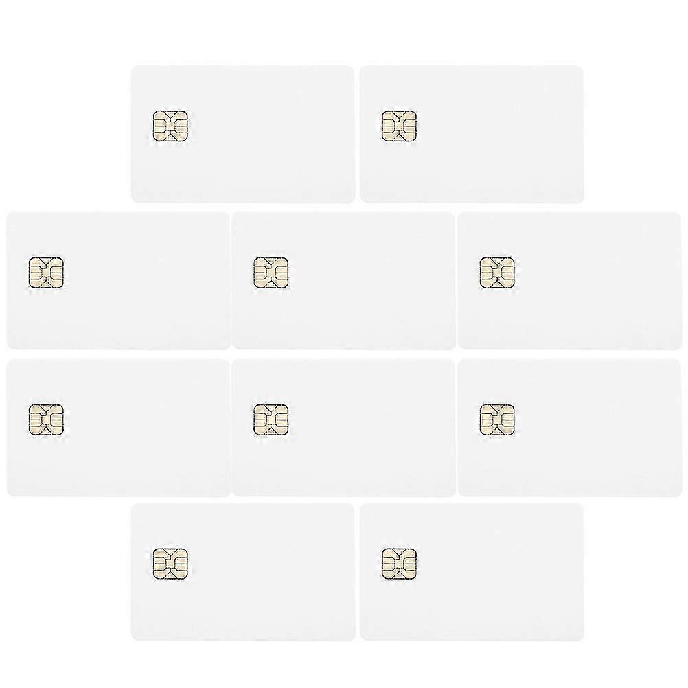 20pcs Blank IC Chip Contact Smart Cards Programmable For Access Control Systems Hotel Security RFID Card Encoding
