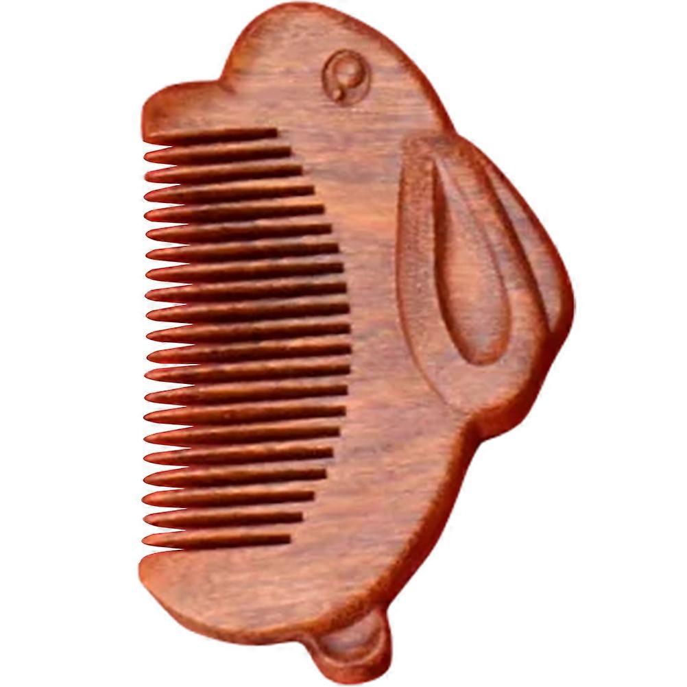 Wood Hairbrush with Synthetic Material for Home Use Light Brown Provides Comfortable Scalp
