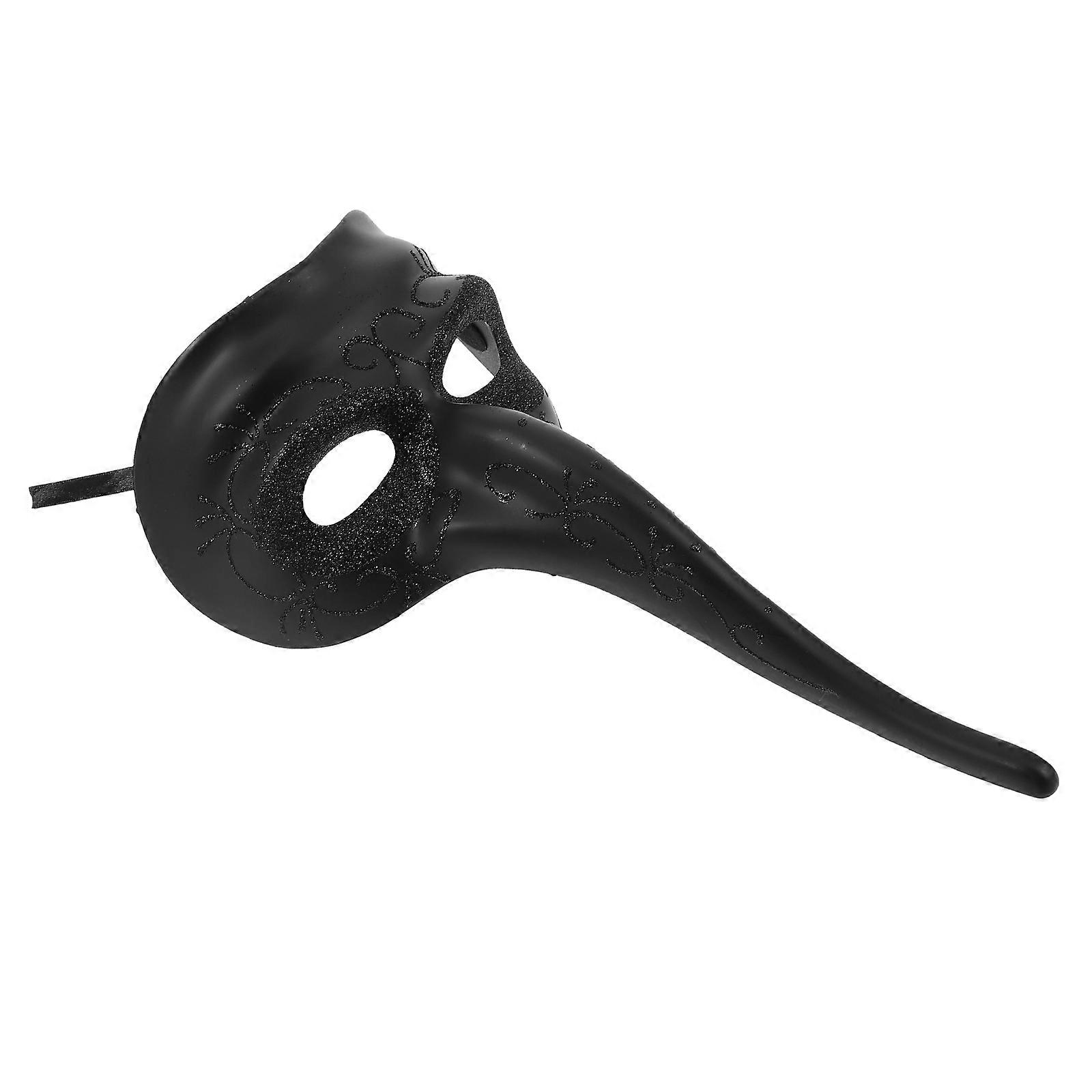 Long Nose Half Face Costume Mask for Halloween Party Unique Design for Men and Women, Themed Events and Celebrations