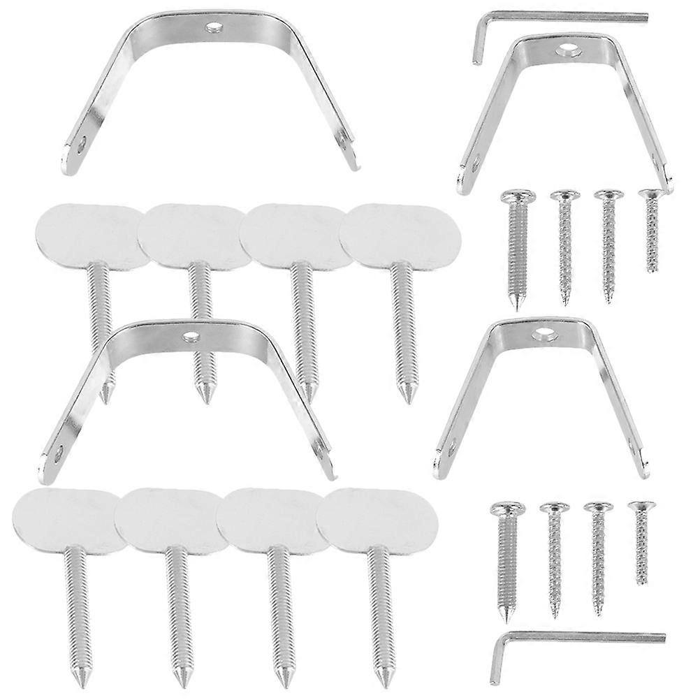 Spanish Ham Stand Accessories Stainless Steel Replacement Parts for Home Silver 2 Sets