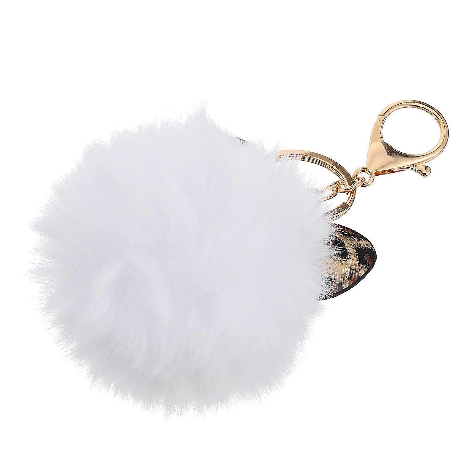 Cute Keyring Bag Charm Key Ring Women Daily Use Gift Giving Elegant Design Plush 3Set