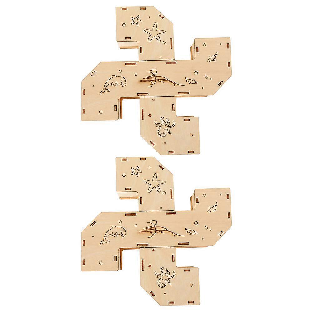 Khaki Plastic Hamster Tunnel for Small Pets Perfect for Healthy Growth and Play 2pcs