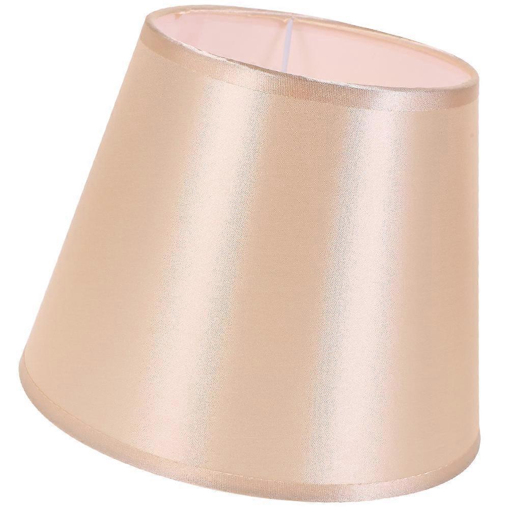 Bedside Lampshade E27 Base For Study Golden 26X17X17CM Fabric Light Diffusion 1Set