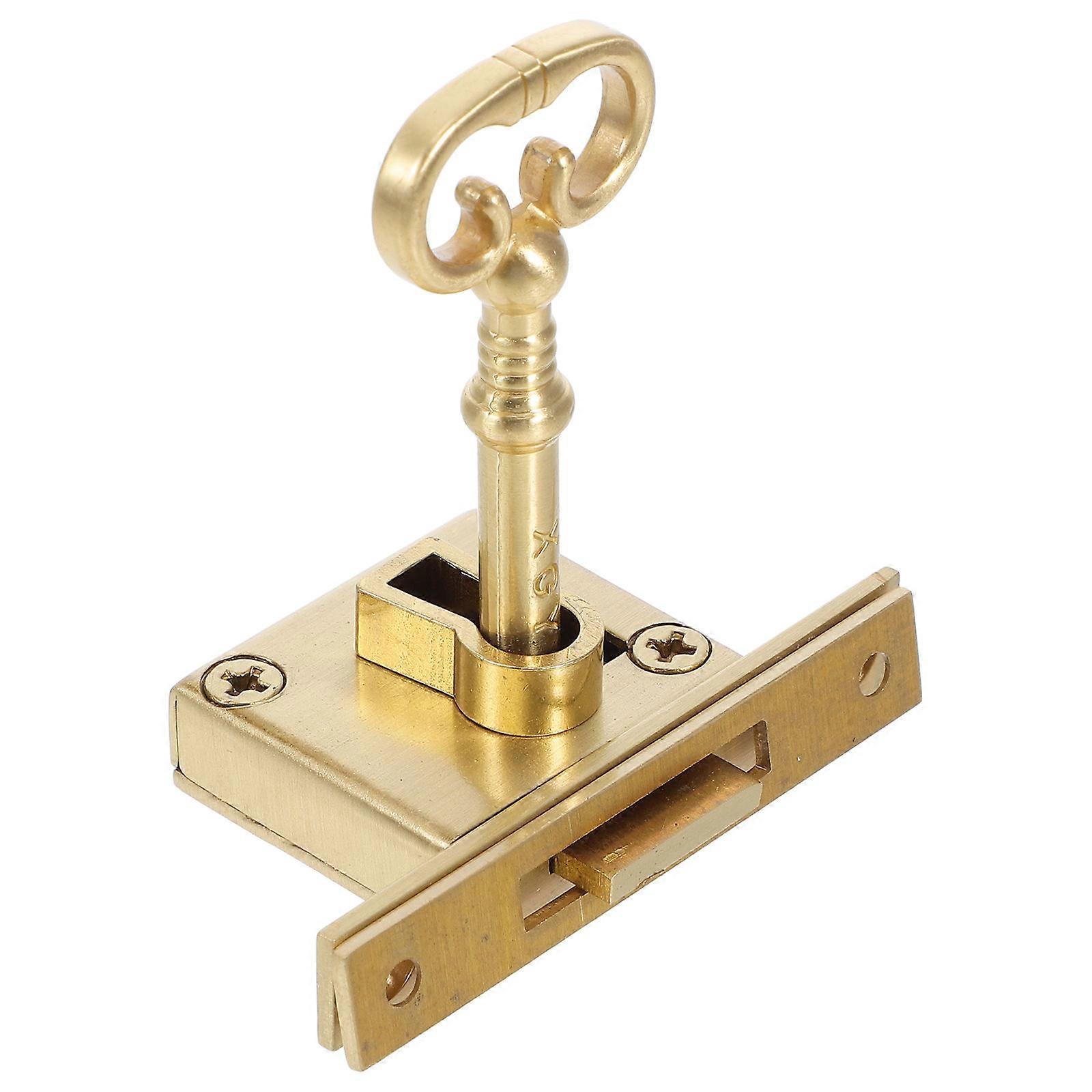 Vintage Cabinet Door Lock with Key – Multi Functional Security Lock for Drawers, Cupboards, Mailboxes and Furniture – Peace of