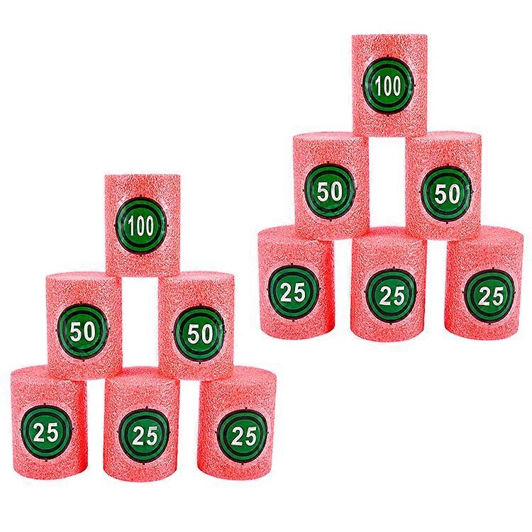 Bright Game Targets 12Pcs Cans EVA Boards Game Accessories For Outdoor Toys 5.9x4x4CM Shooting Practice