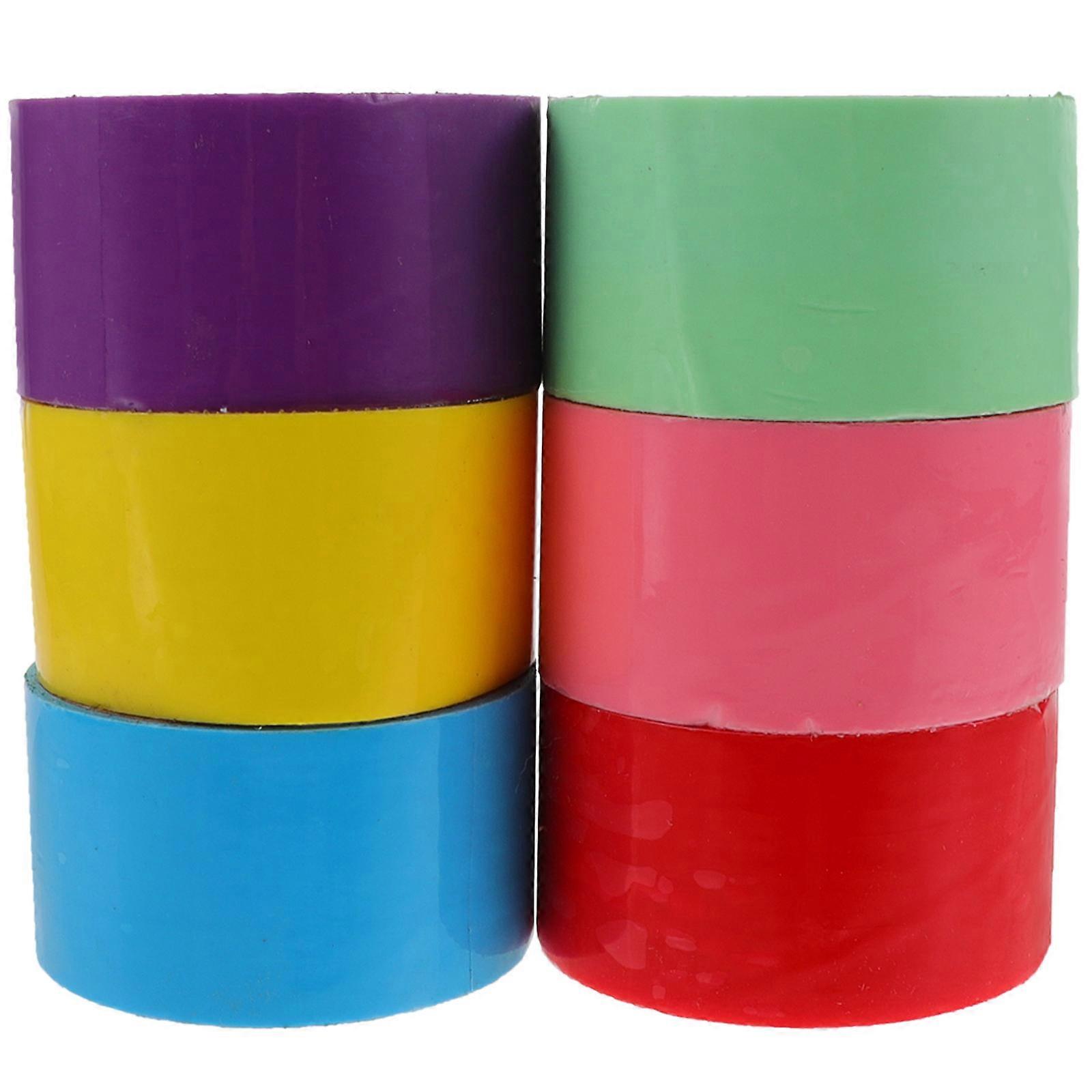 6 Rolls Decompression Sticky Ball Tapes Adhesive Stress Relief Tapes for Hand Eye Coordination Fun Safe Non Toxic Craft Activity