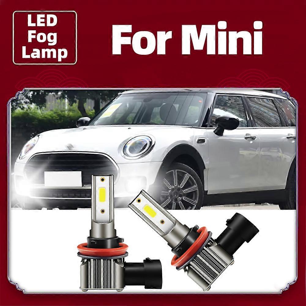 2pcs LED Fog Light Bulb 15000LM Auto Lamp H8 H11 For Mini Cooper F55 F56 R56 F54 Clubman R55 F57 Convertible R57 R60 R58 R61 R59