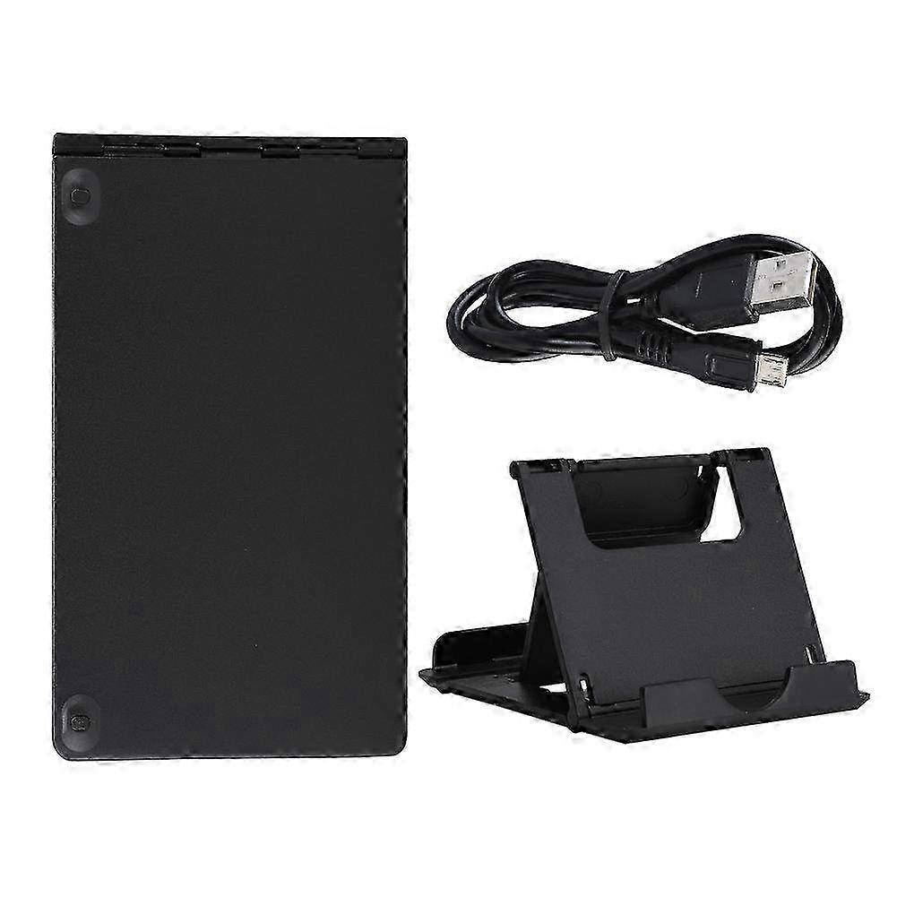 Foldable Mini Portable Wireless Bluetooth Keyboard - Universal Compatible with Phone, Tablet & PC (Black)