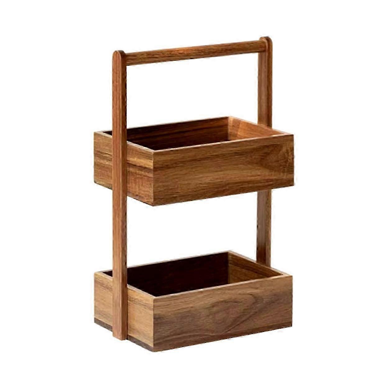 Storage Box Double-Layer Home Decor Rack Living Room Snack Box