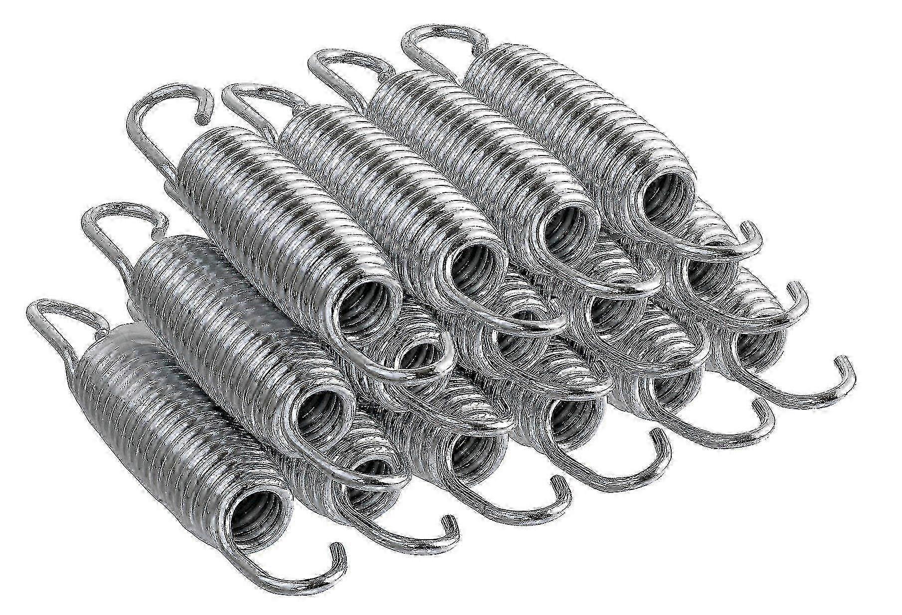 15-Piece Heavy-Duty Galvanized Metal Trampoline Replacement Springs for Longevity and Rust Resistance