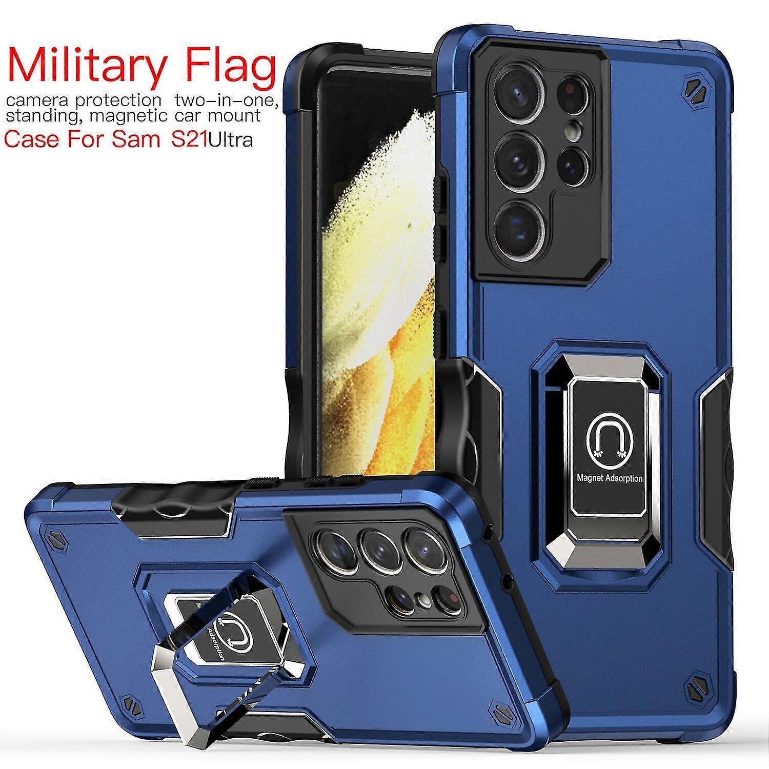 Case for Samsung S21 Ultra Shockproof Magnetic With Ring Holder
