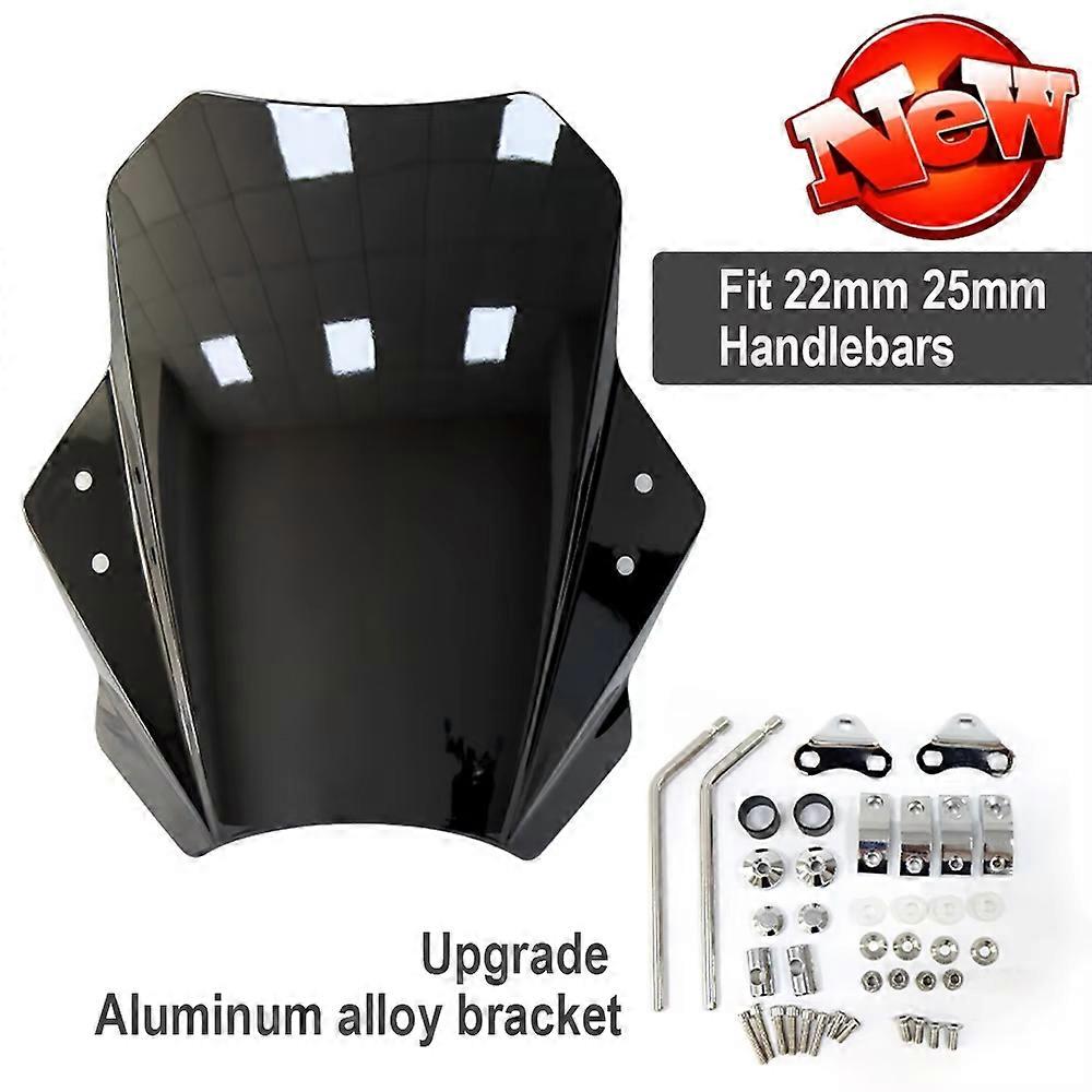 Exquisite For BMW KAWASAKI SUZUKI YAMAHA HONDA Universal Motorcycle Windscreen Windshield Covers Screen Smoke Lens Motorbikes Deflector