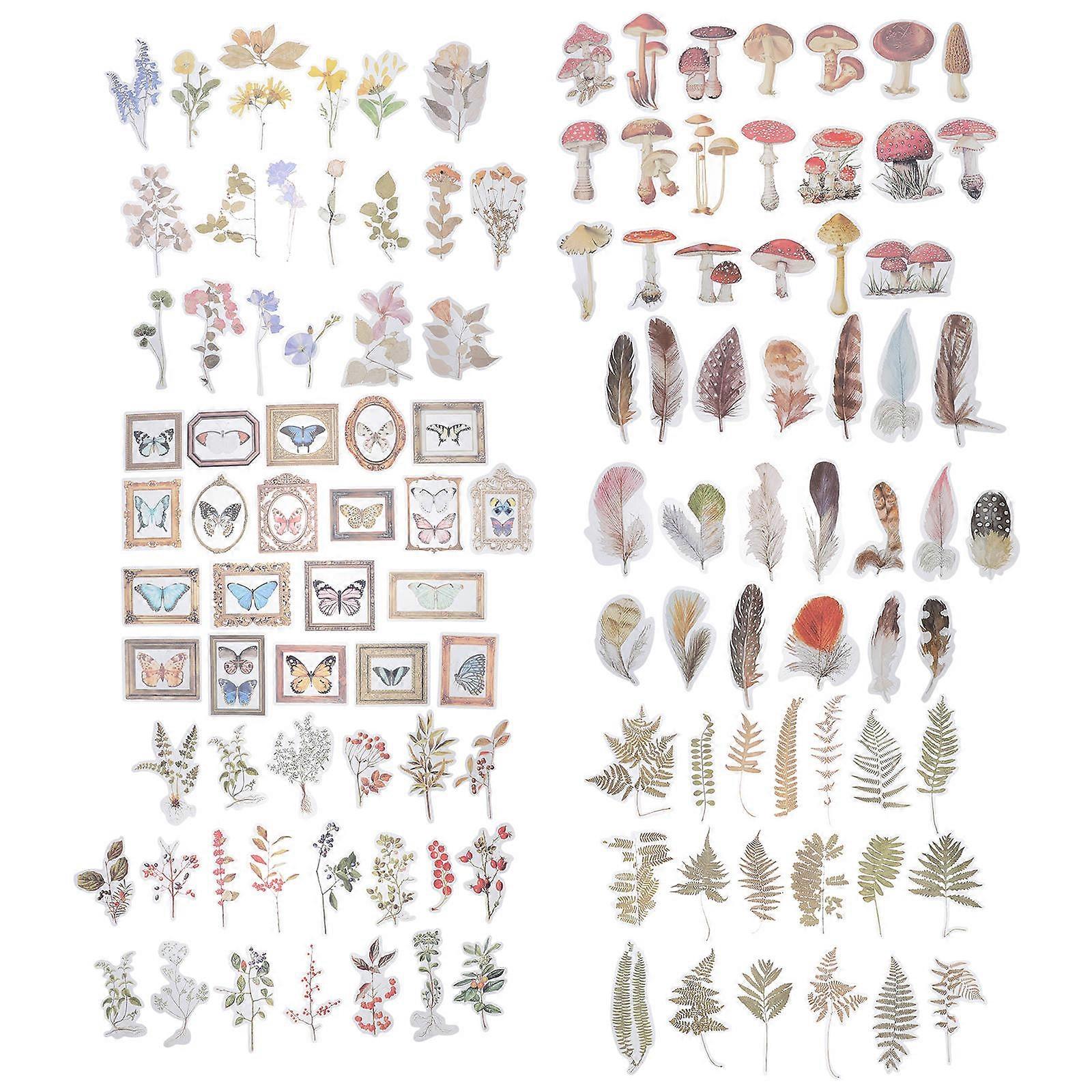 Journal Scrapbooking Supplies 6 Sets Practical Multi Colored Stickers For Creative Crafts