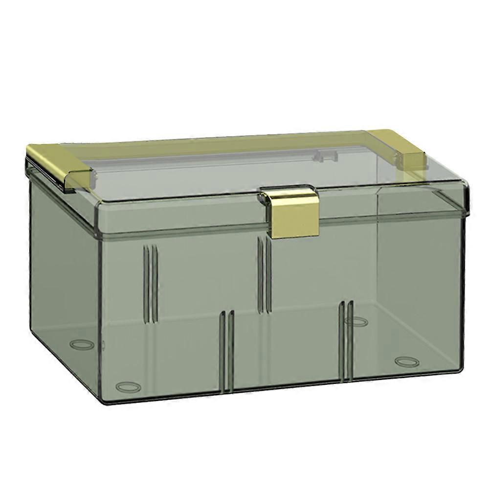 Rectangular Transparent Storage Box Suitable For Household Use With 8.1X4.5X4.5in Dimensions Ideal For Medication Storage 1Pcs