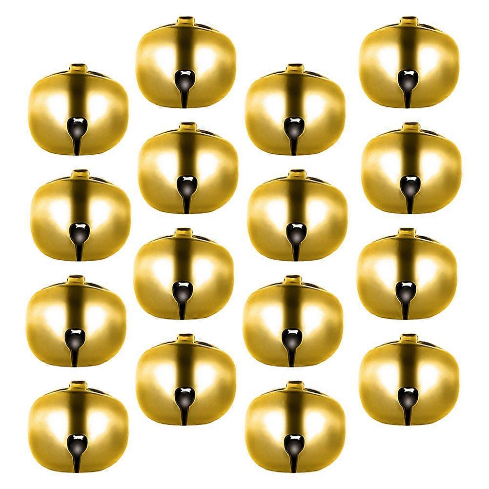 60pcs Gold Plated Mini Bells for Christmas Tree Decorations, DIY Ornaments, Jewelry Making, Keychains, and Holiday Party Decor