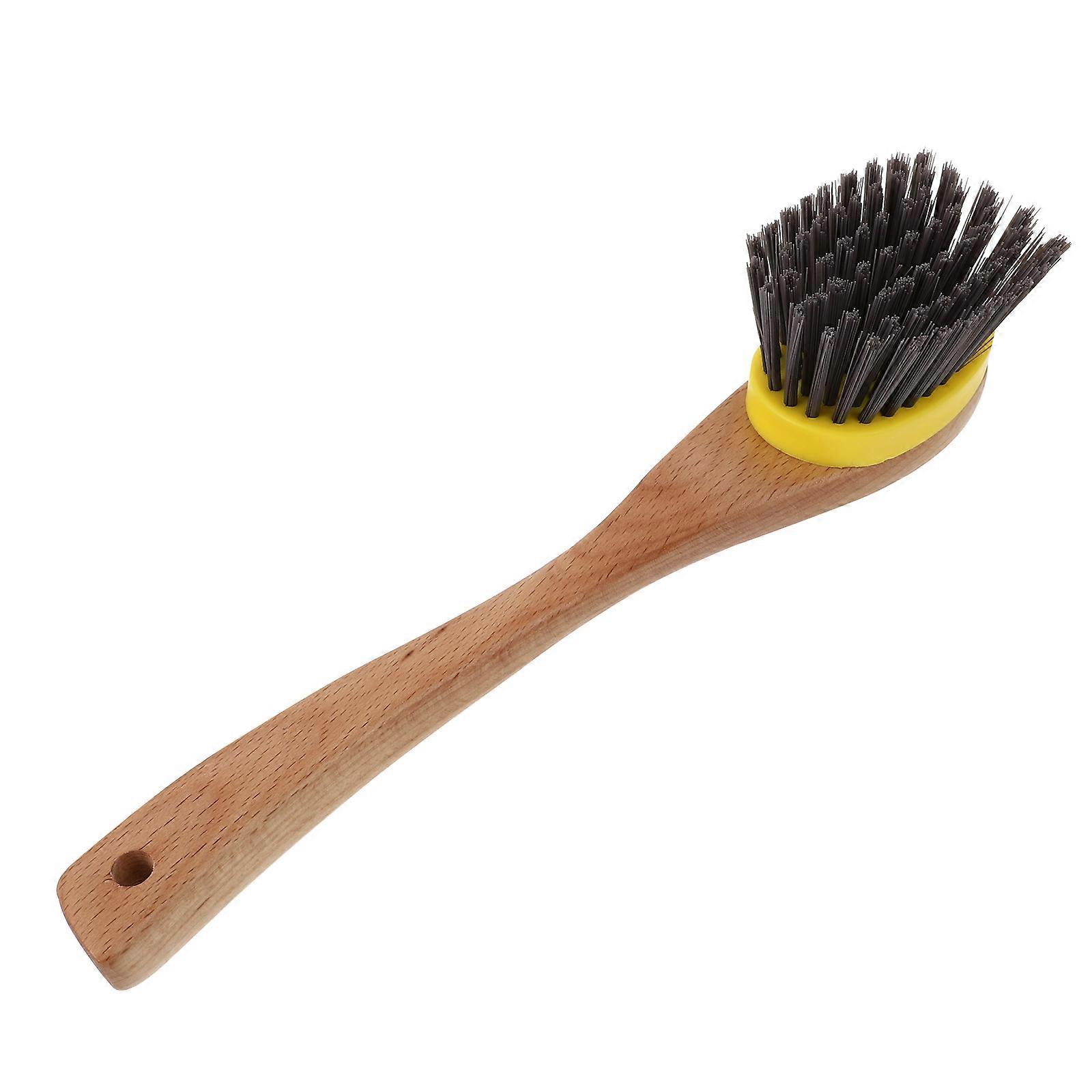 Ergonomic Long Handle Pot Cleaning Brush for Stubborn Stains Efficient Kitchen Brush for Pots, Pans, Dishes, and Bowls Ideal for Home and