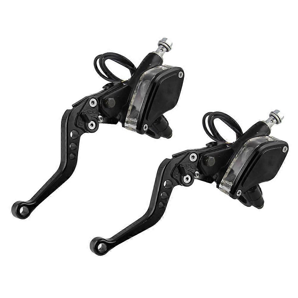 ידית מצמד בלם קדמי אוניברסלית לאופנוע עשויה מסגסוגת אלומיניום לכידון 22 מ"מ 7/8 אינץ' צבע שחור