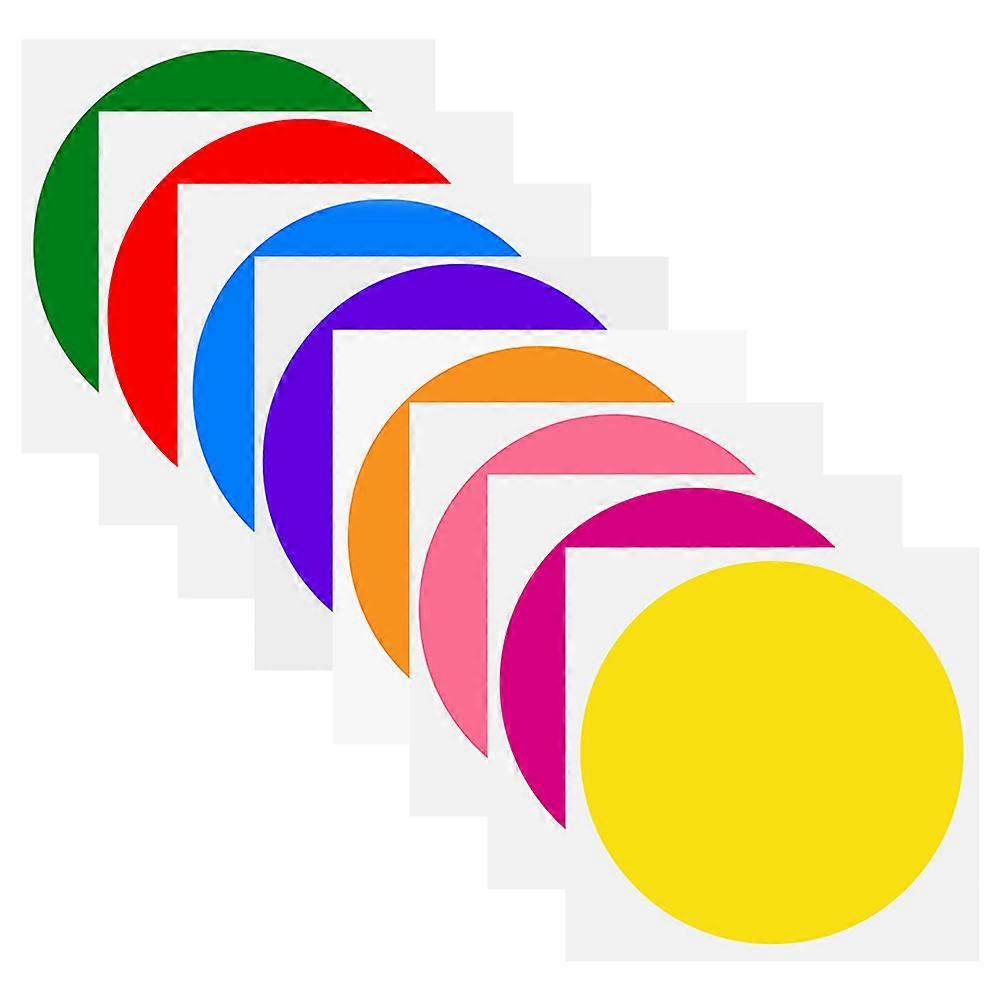 Circle Floor Stickers Colorful Carpet Spot Markers for Classroom Organization, Activity Positioning in Kindergarten and Preschool Settings, Indoor
