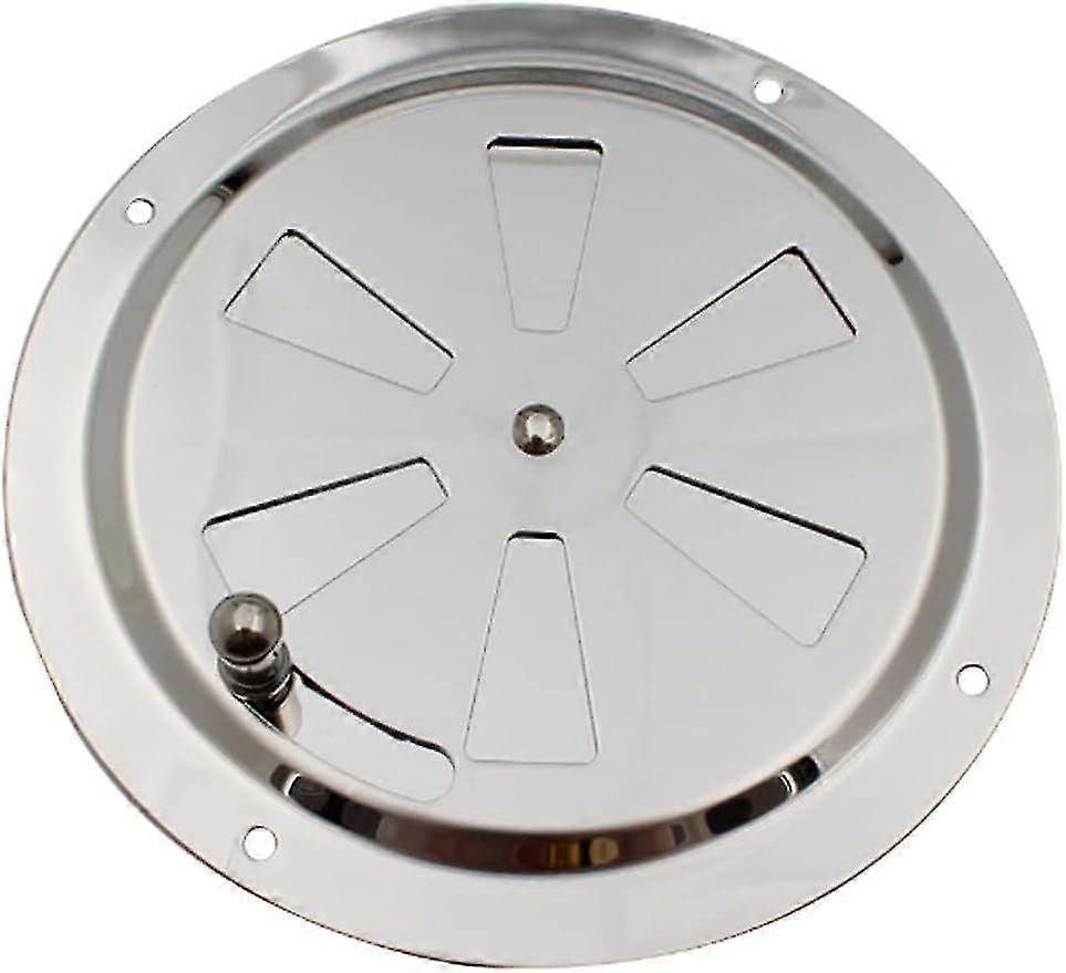Adjustable Round Ventilation Grille - Stainless Steel Air Vent Inlet & Exhaust for 125mm Ducts - Durable & Stylish Airflow Solution