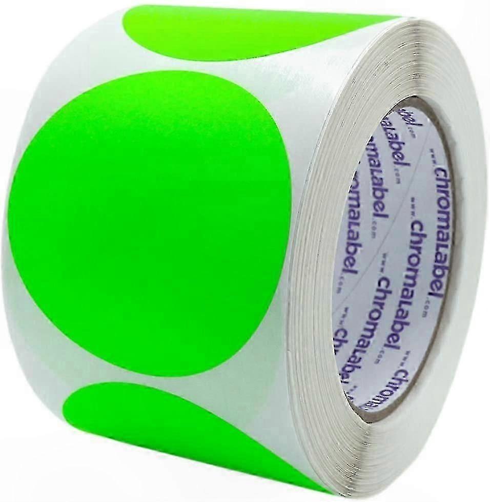 2-Inch Round Removable Color-Coded Labels, 500 per Roll, Dark Blue Dot Stickers for Organization