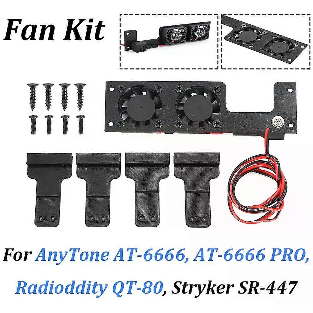 1 Set 3-Speed Adjustable Low Medium High Radio Fan Kit For AnyTone AT-6666 AT-6666 PRO Radioddity QT-80 Stryker SR-447