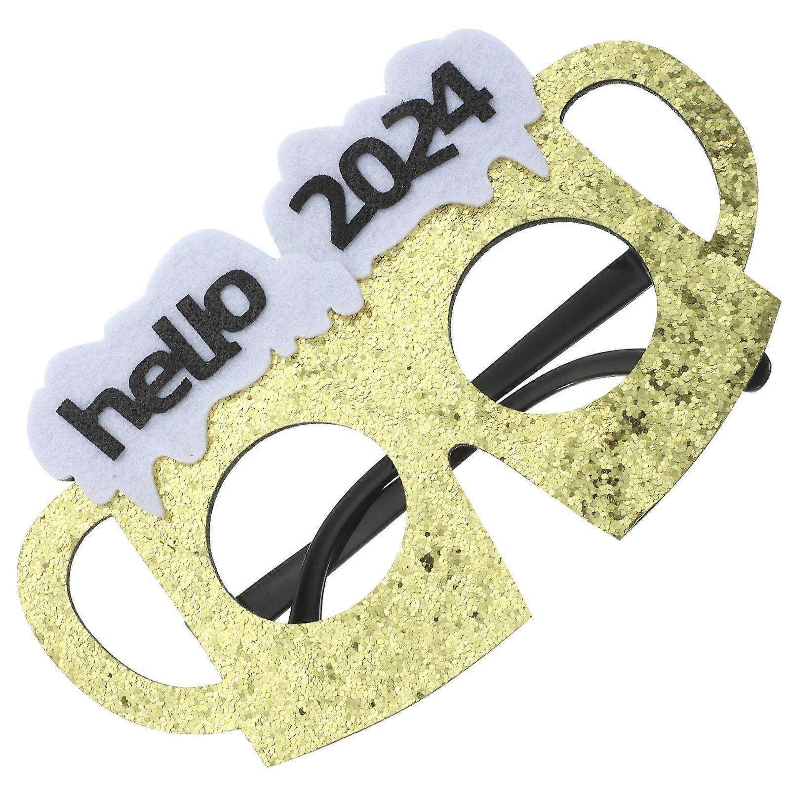 New Years Eve Party Glasses Prop for Party Attendees Bright Multi 1Pack